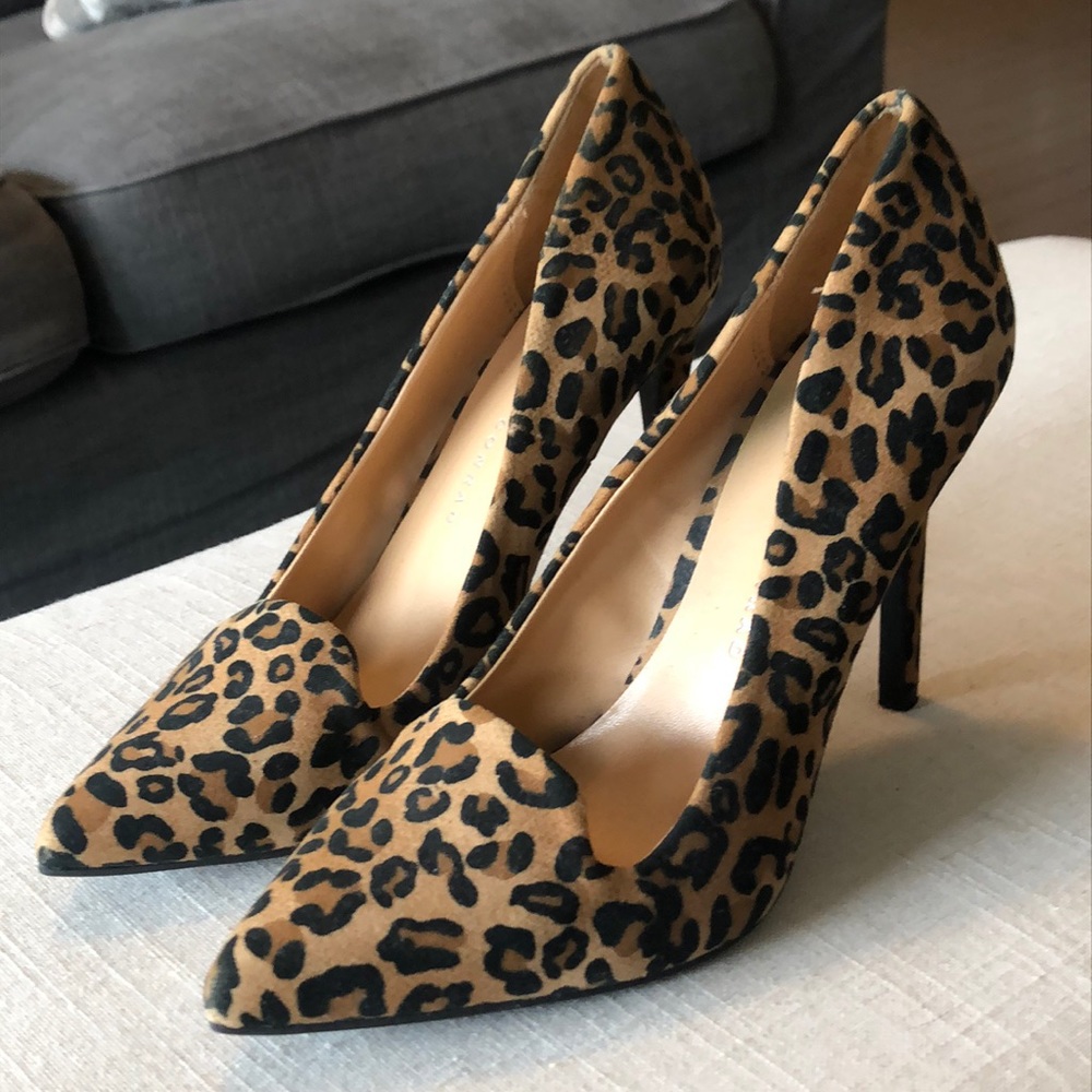 Leopard print heels